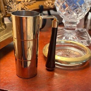 Elegant brass bar mate from mid century